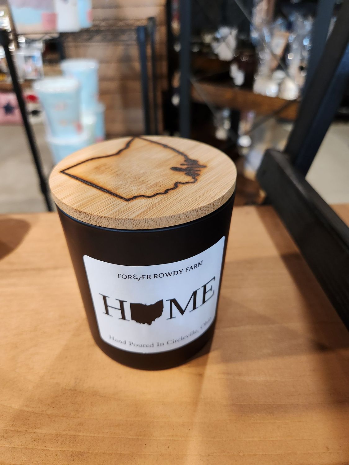 Home Wood-Burned Specialty Candle
