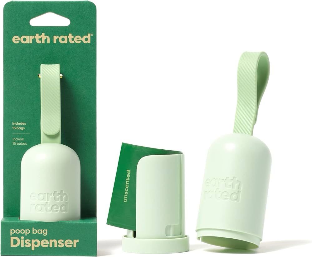 Earth Rated Poop Bag Dispenser (15 bags Included)