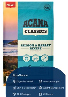 Acana Dog Classics Salmon Barley 22.5lb