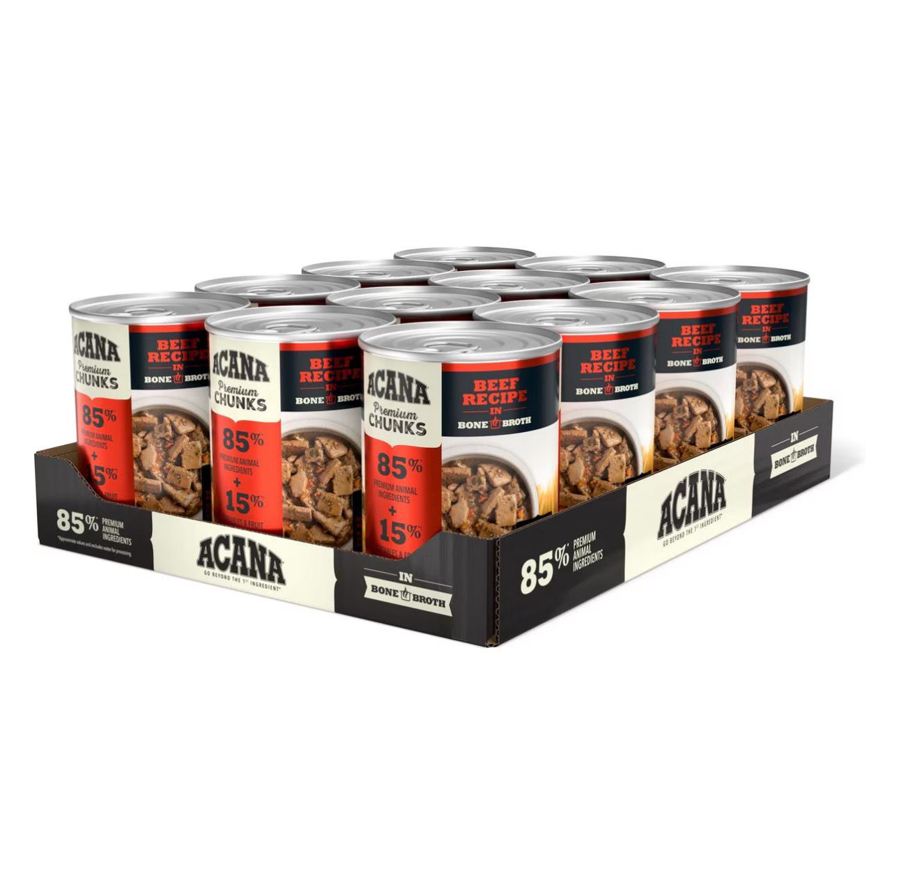 Acana Dog Beef In Bone Broth Can 12.8oz