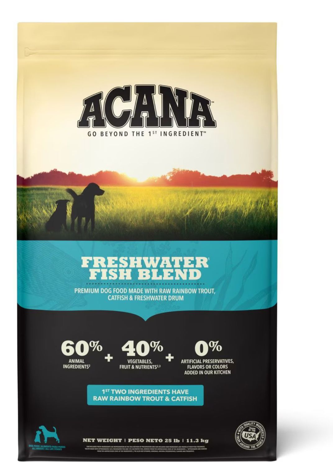 Acana Dog Heritage Freshwater Fish 25lb