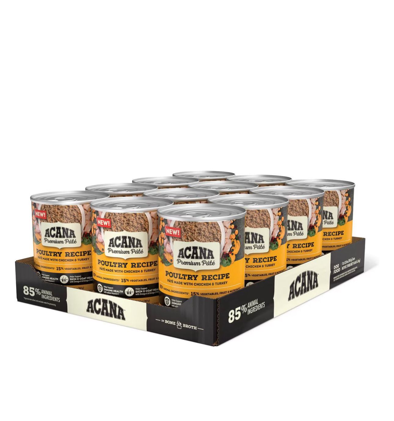 Acana Dog Poultry In Bone Broth Can 12.8oz