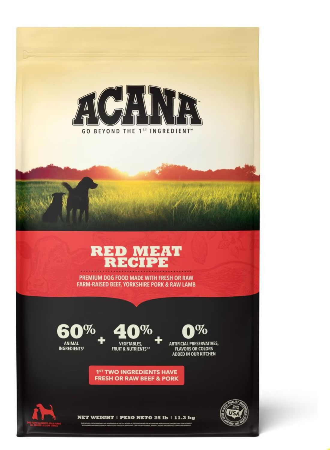 Acana Dog Red Meat Recipe 25lb
