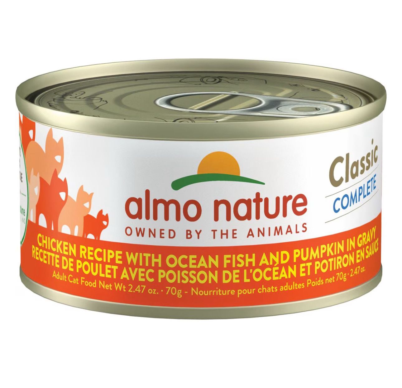Almo Cat Classic Chicken Ocean Fish Gravy Can