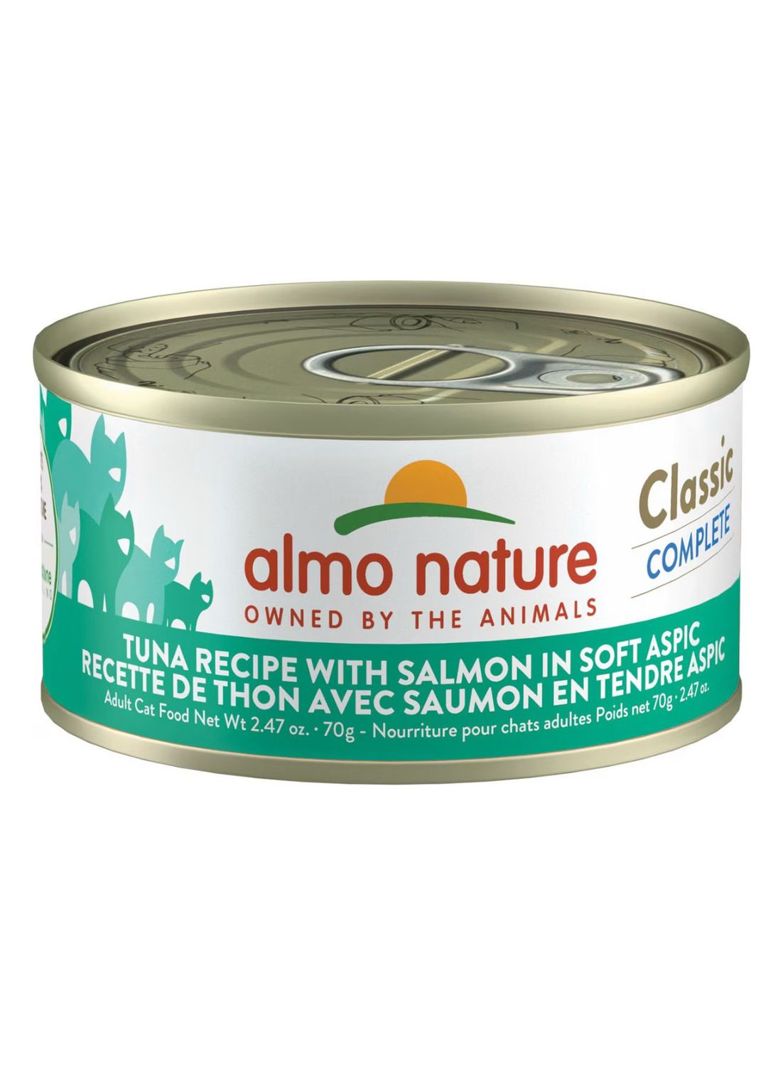 Almo Cat Classic Tuna Salmon Soft Aspic Can