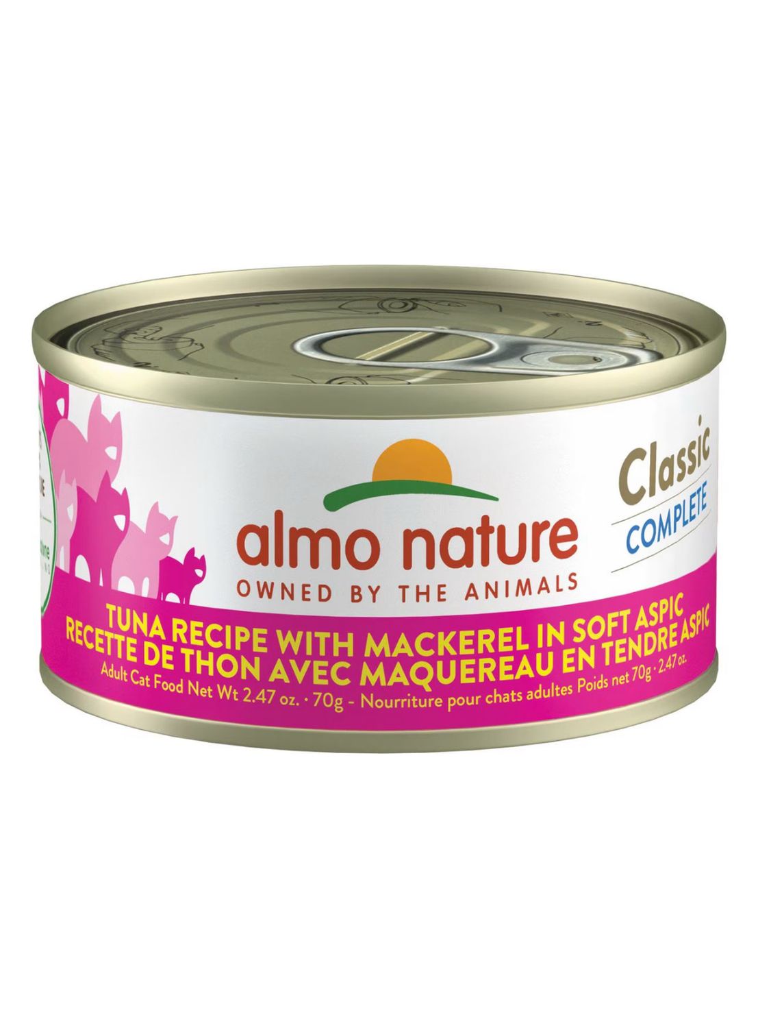 Almo Cat Classic Tuna Mackerel Soft Aspic Can