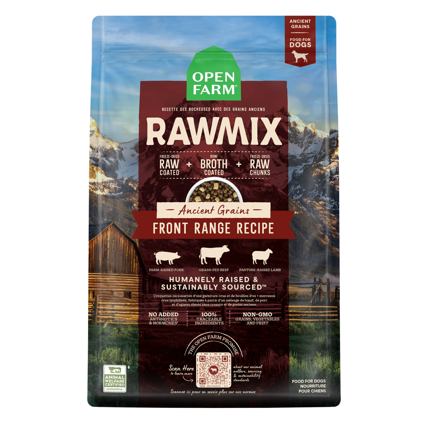 RawMix Front Range Ancient Grains Dog Kibble 20lb