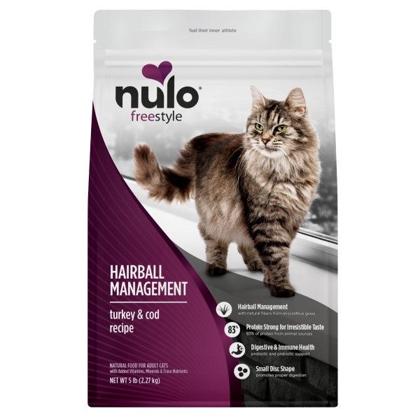 Nulo FreeStyle Hairball Management Turkey &amp; Cod Recipe for Cats 5lb