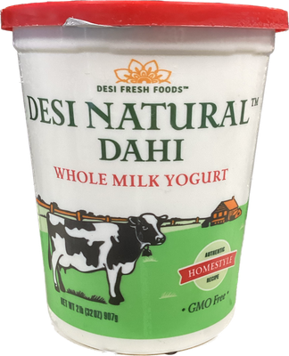Desi Natural whole Milk Yogurt 2lb
