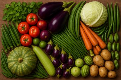 Vegetables &amp; Fruits &amp; Flowers