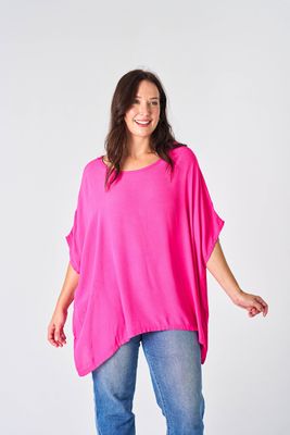 Drape Top - Fuchsia