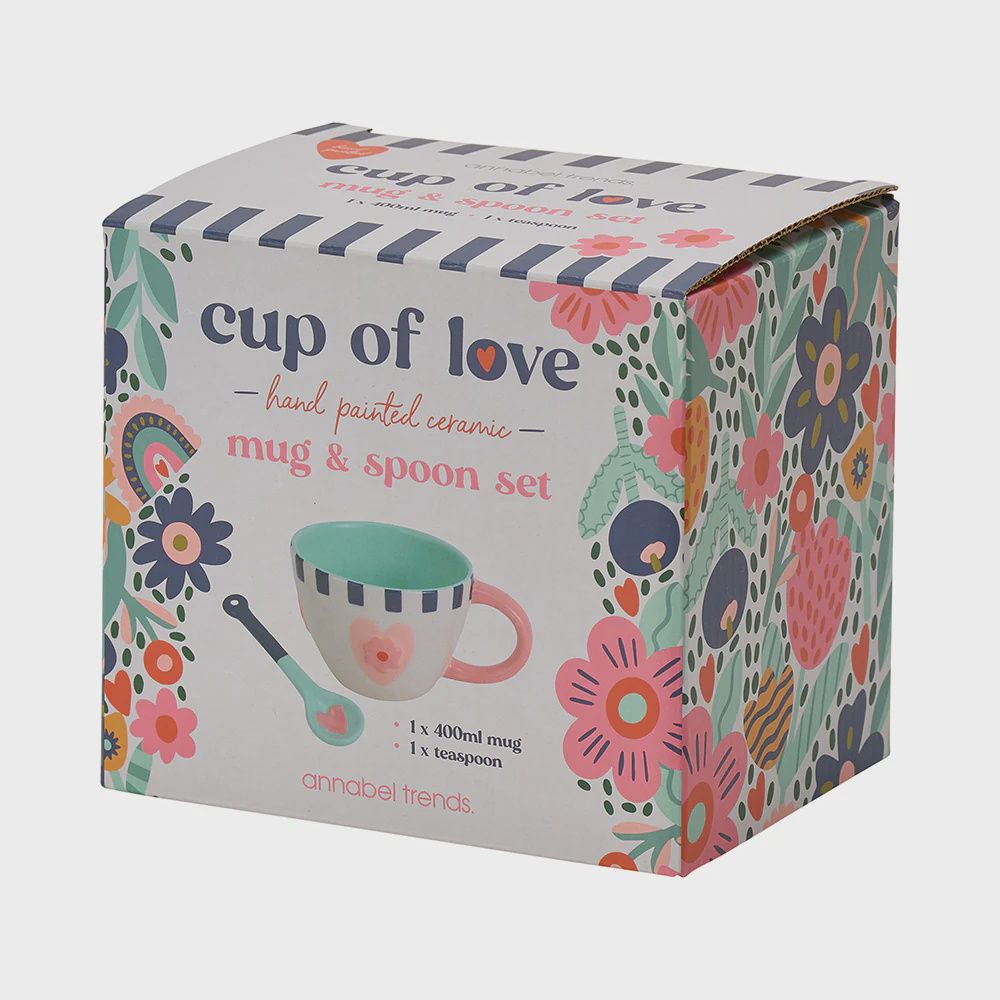 Ceramic Mug/Spoon - Cup of Love