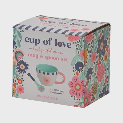 Ceramic Mug/Spoon - Cup of Love