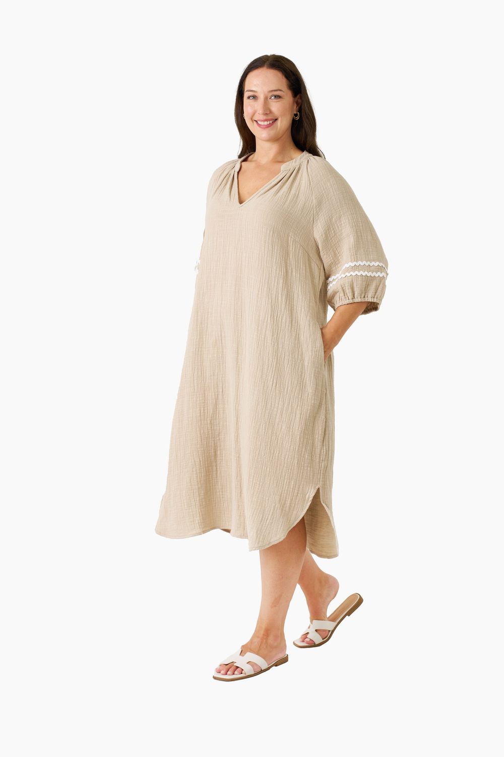 Carlos Midi - Oat, Size: S