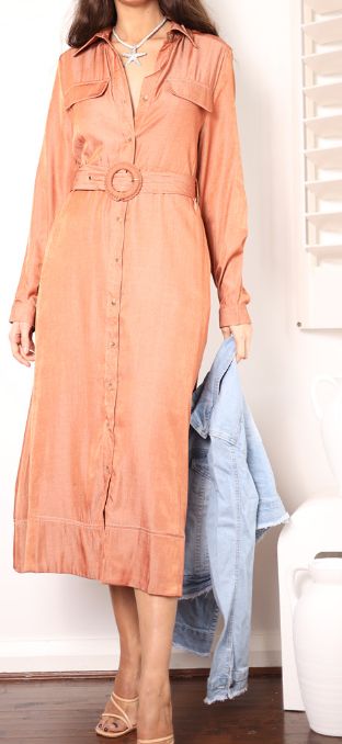 Addie Tan Midi Dress, Size: XS