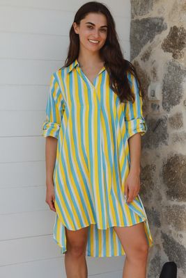 Marco Shirt Dress - Oriol Stripe