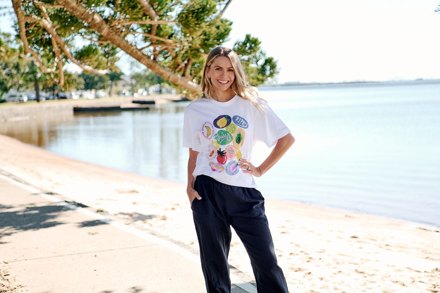 Ruby Crew T-Shirt  - Fresh Fruit, Size: 8