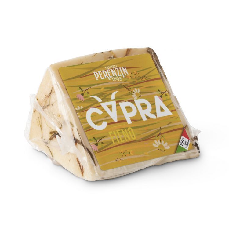 Caciotta di capra in fieno - porzioni - Latteria Perenzin
