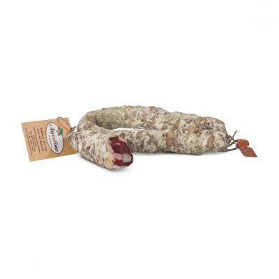 Salsiccia curva di suino Nero dei Nebordi 450g - Agostino