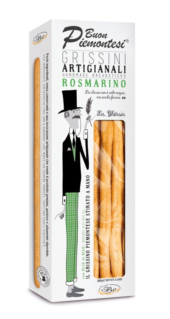 Grissini artigianali al rosmarino 180g - Panificio Bo