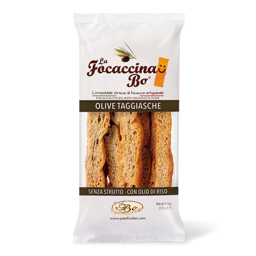 Focaccina alle Olive Taggiasche 100 g - Panificio Bo