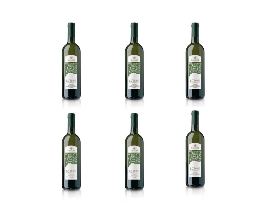 CARTONE DA 6 BOTTIGLIE - LE GEMME, VERDICCHIO DEI CASTELLI DI JESI 100%VERDICCHIO - CANTINA BRUNORI