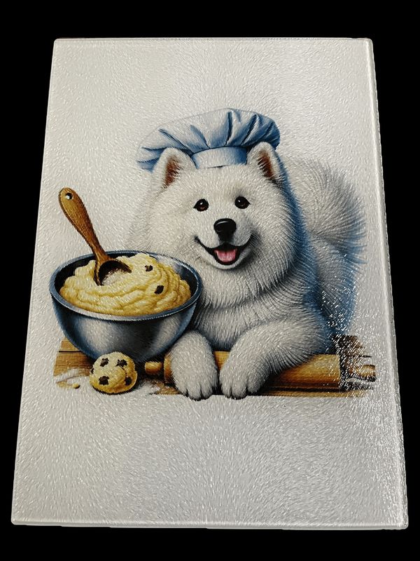 Samoyed Chef Cutting Board