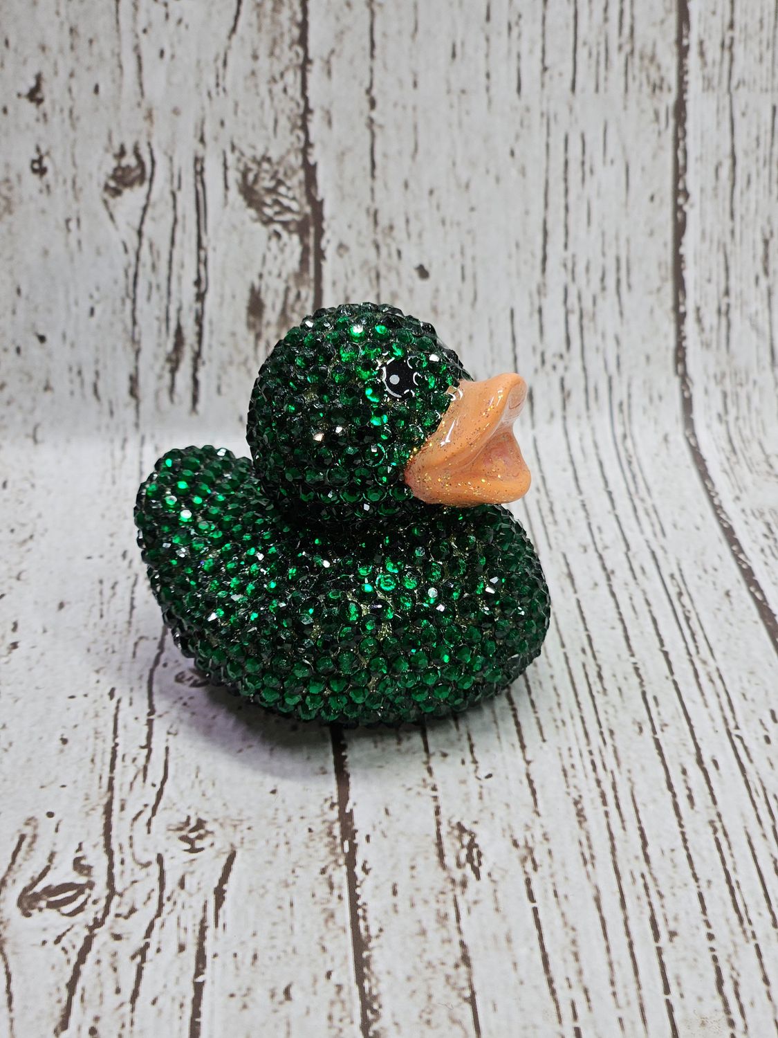 Emerald green bling duck