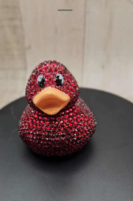 Ruby Red Bling Duck