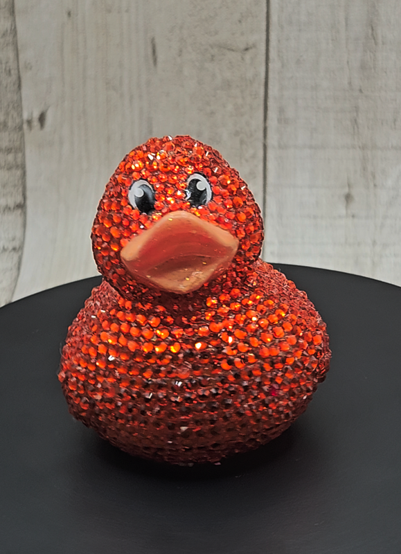Sunrise Orange Bling Duck