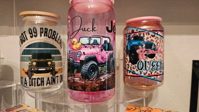 Classic Jeep Glass Cup