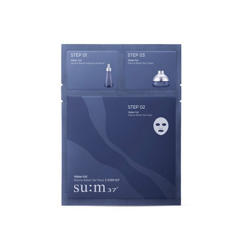 sum:37 Water -full Marine Relief Gel Mask 3 STEP KIT