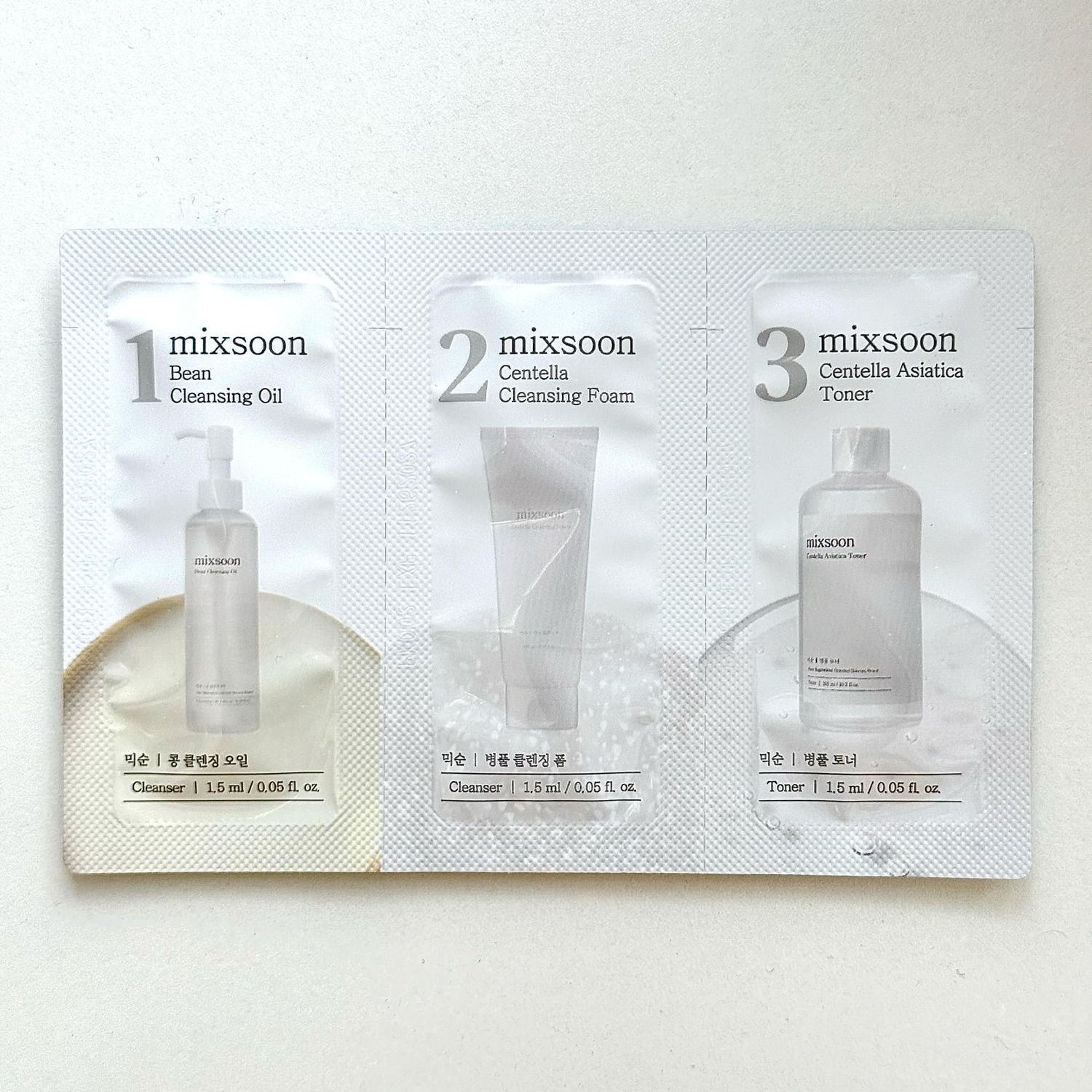 MIXSOON Oil, Foam, Toner 1.5ml
