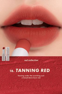 Rom&amp;nd ZERO MATTE LIPSTICK 18. TANNING RED