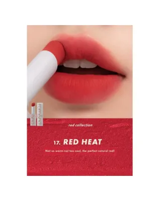 Rom&amp;nd ZERO MATTE LIPSTICK 17. RED HEAT 3.0g
