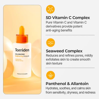 Torriden CELLMAZING Brightening Ampoule 30ml 1+1