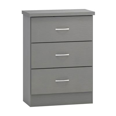 Maximize Convenience with the 3-Drawer Bedside Table