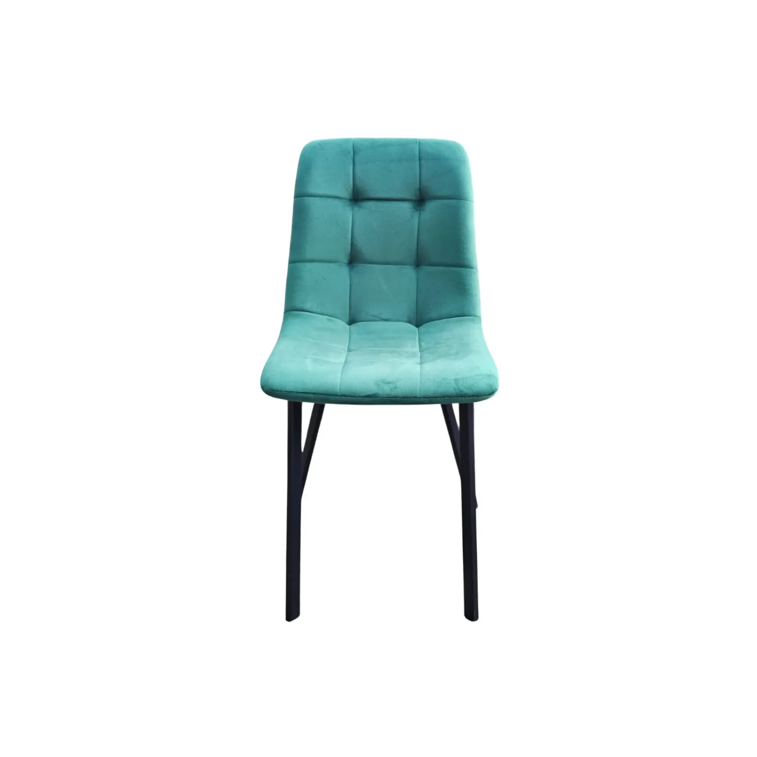 Set of Ava Design Velvet Dining Chairs – Modern Velvet Upholstery with Metal Legs – Available in 4 Colors – Set of 2 or 4, Color: Green