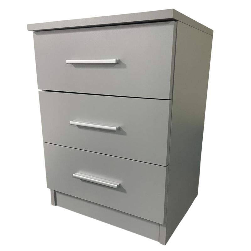 3-Drawer Bedside Table – Compact Nightstand with Storage – Multiple Finishes – Modern Bedroom Furniture