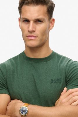 Superdry Organic Cotton Essential Logo T-Shirt Buck Green