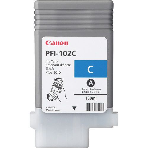 Original Canon PFI-102 C Ink Cartridge