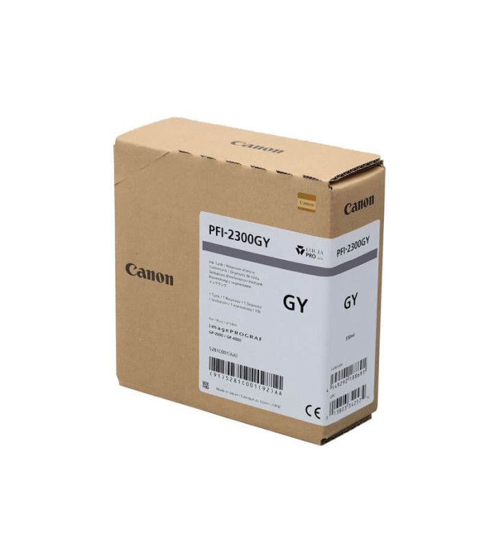 Original Canon PFI-2300 Grey Ink Cartridge