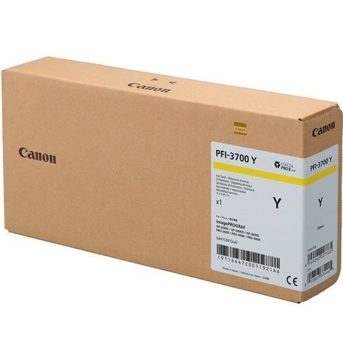 Original Canon PFI-3700 Yellow Ink Cartridge
