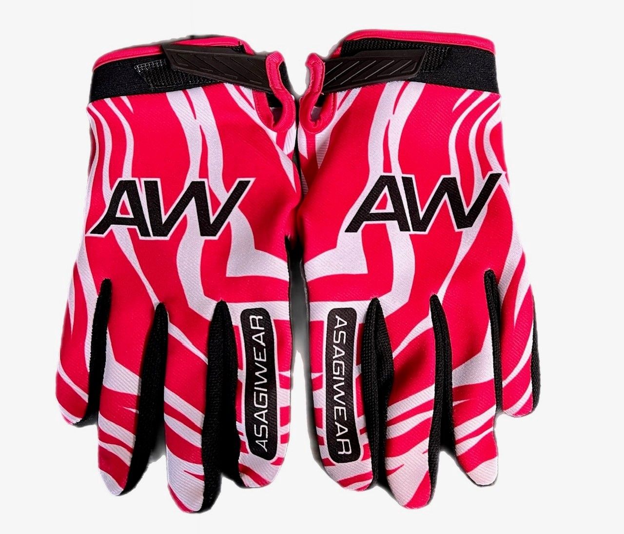 Zebra Pink Stay Strapped Youth Glove