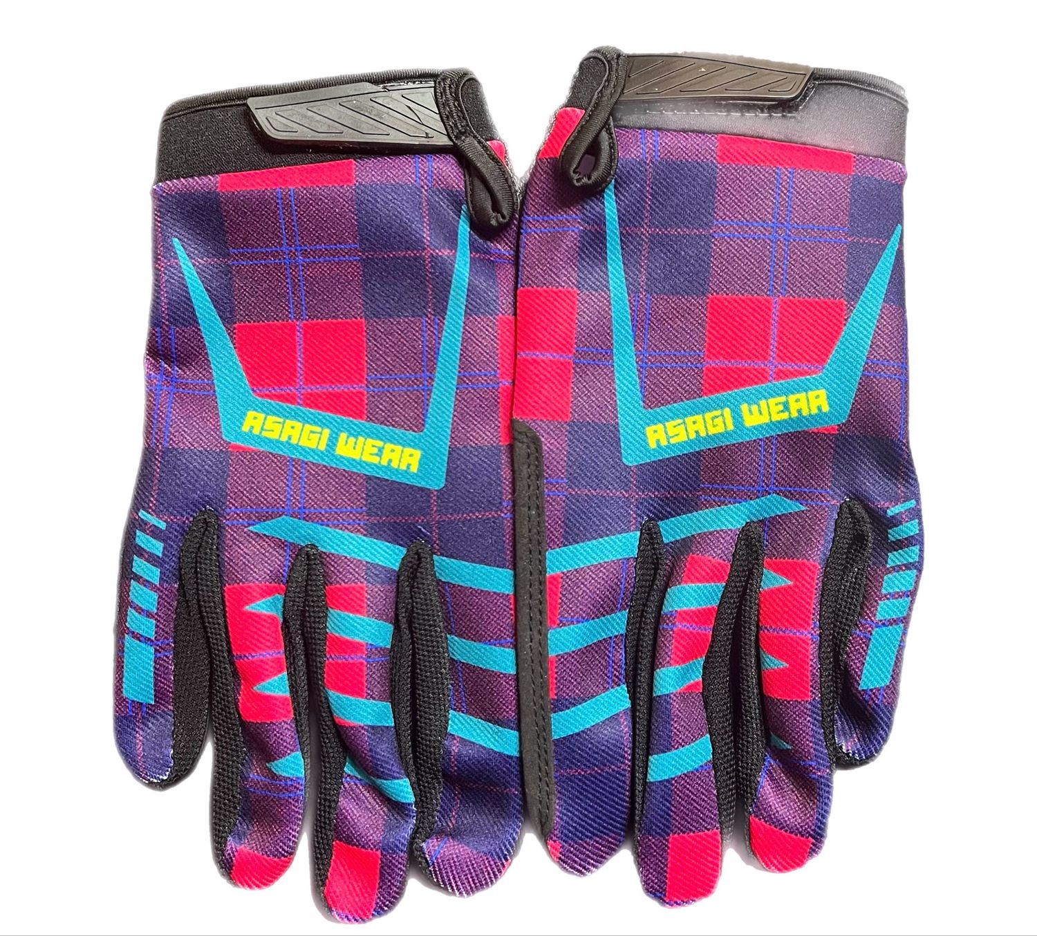 Stay Strapped Adult Purple Plaid Glove