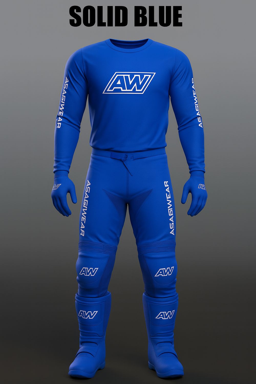 Solid Blue Adult Gear Set