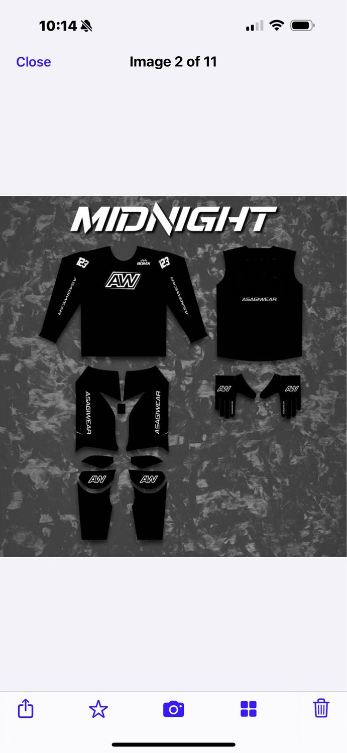 Midnight All Black Adult Gear Set