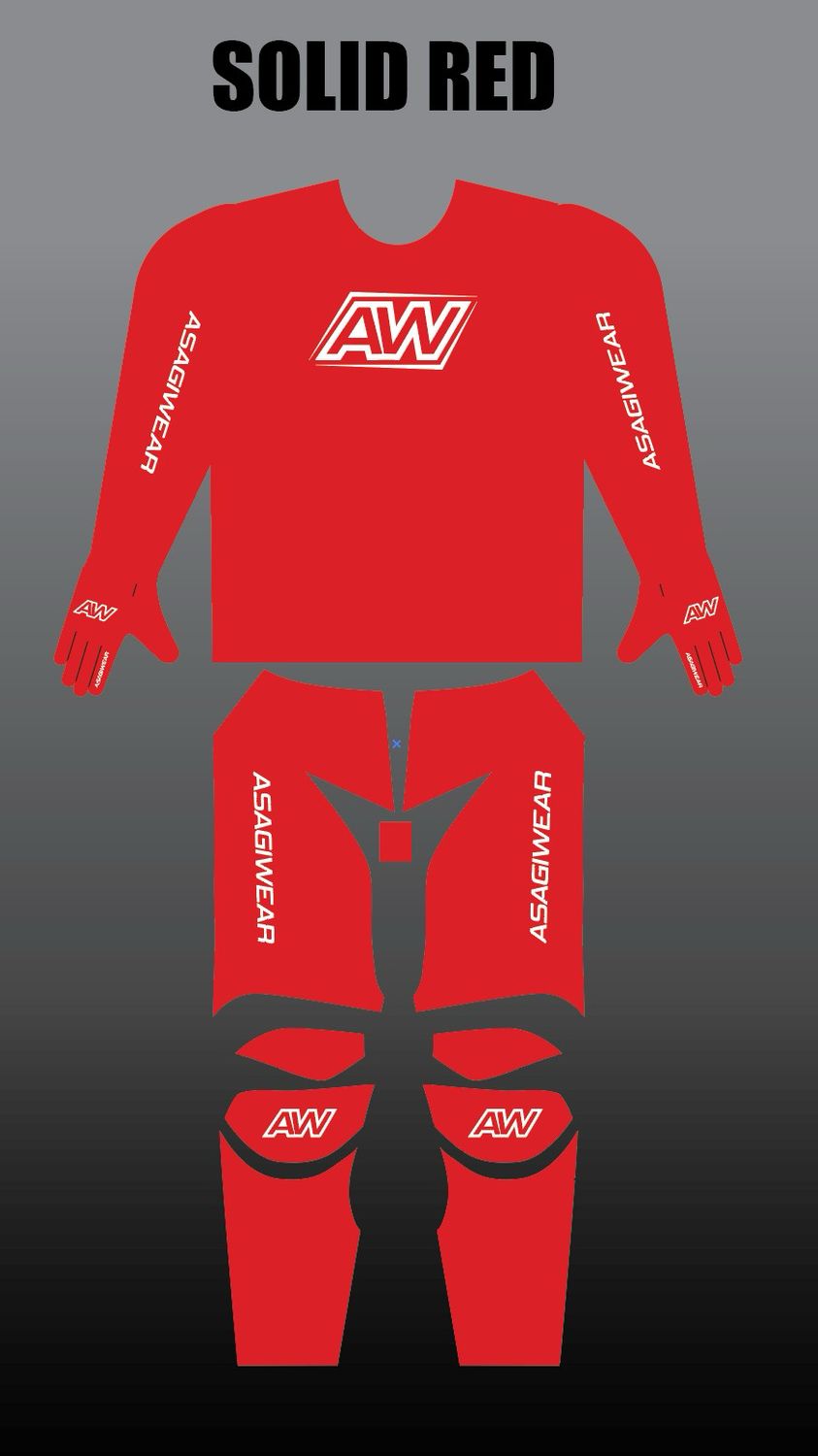 Solid Red Youth Gear Set