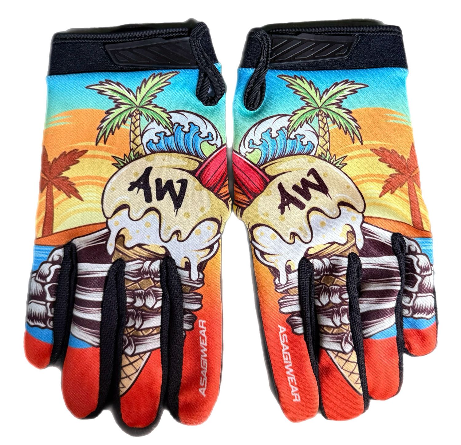 Ice Cream Skull Stay Strapped Youth Glove