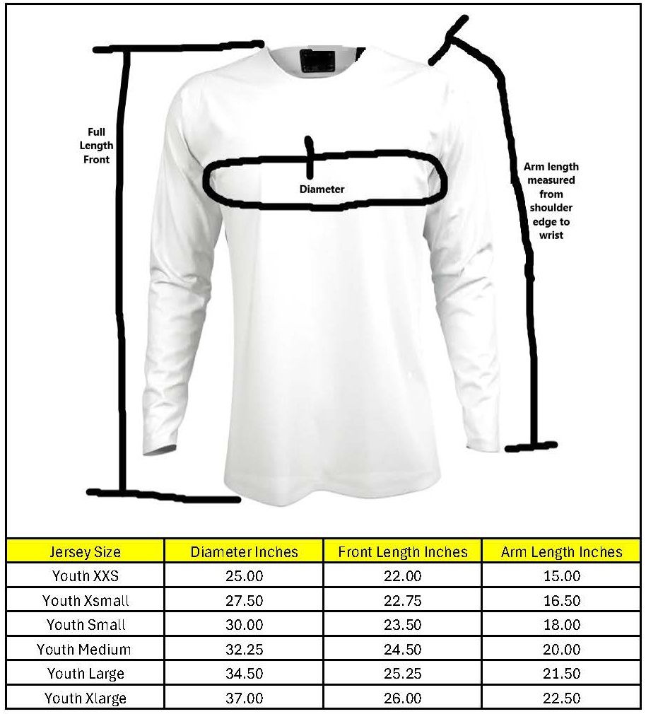 Solid White Youth Jersey
